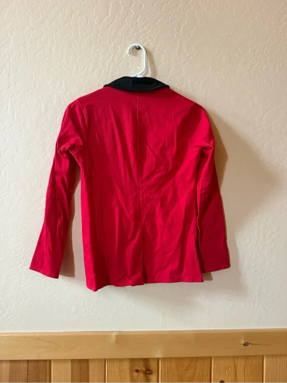 Kelle Large Child Red Jazz Dance Costume Set Blazer Pants & Rhinestone Leotard